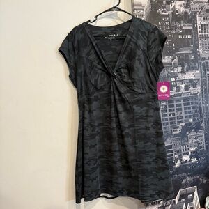 NWT Soybu Sport Dress Black Gray Camo Women’s Size XL